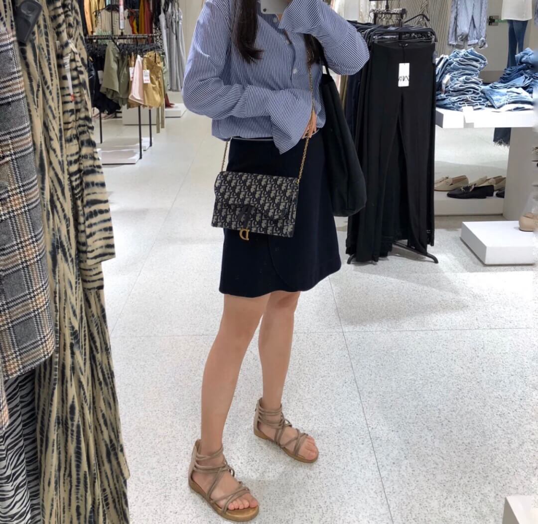 Dior Saddle Pouch Blue Oblique Jacquard / Dior oblique Saddle pouch เกรดใช้งานสลับของจริง ออริจินอล ภาพสินค้าถ่ายจากงานขายจริง ใช้งานต่างประเทศได้