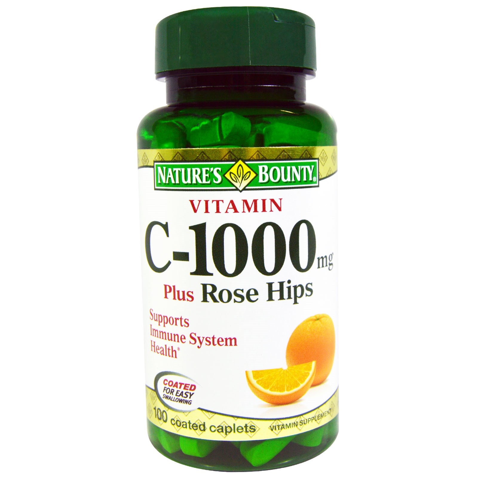 (Pre-order) Nature's Bounty Vitamin C Plus Rose Hips 1000 mg 100 Coated Caplets