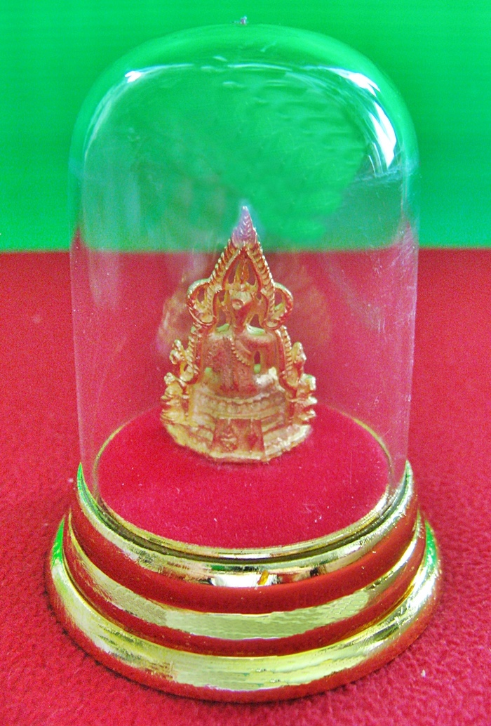 พระพุทธชินราชครอบแก้ว สูง7ซม. วัดใหญ่ชัยมงคล พระนครศรีอยุธยาค่ะ