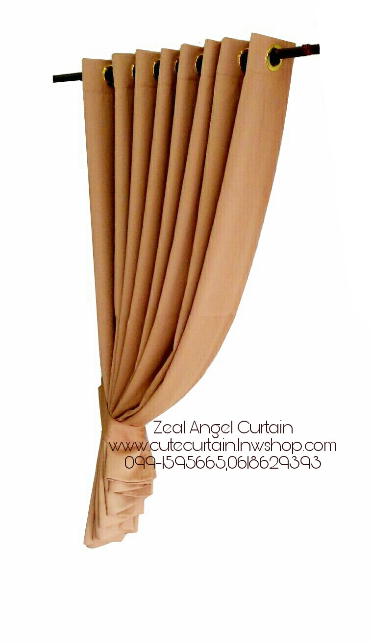 ผ้าม่านก.270*ส.180ซม./ผืน รุ่นโมเดิร์น(Modern) สีครีมคาราเมล no.47