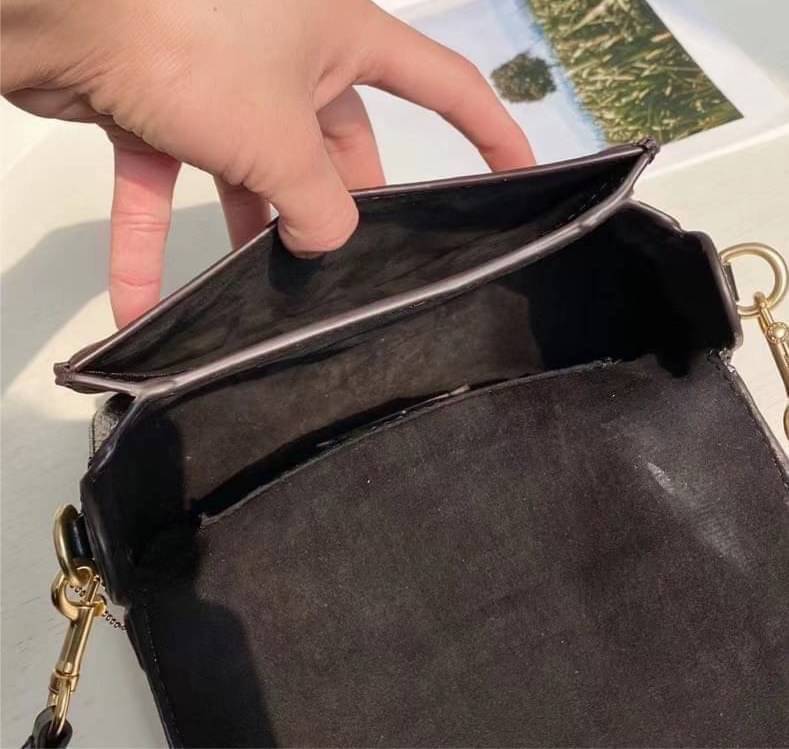 COACH GEORGIE SADDLE BAG IN SIGNATURE CANVAS