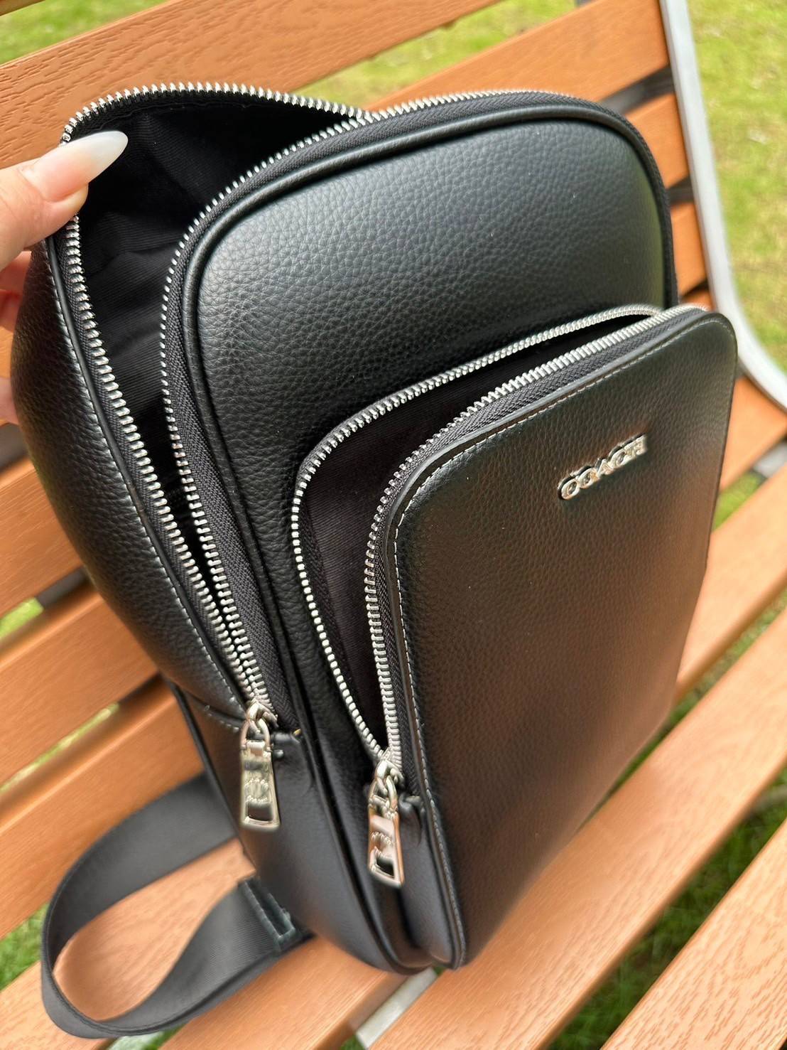 พร้อมส่ง 4 สี COACH Ethan Pack In Signature Canvas / COACH GRAHAM PACK กระเป๋าคาดอก 🧡 เกรดท็อปออริจินอล 1:1 สลับแท้ เกรดดีสุด ใช้งานต่างประเทศได้