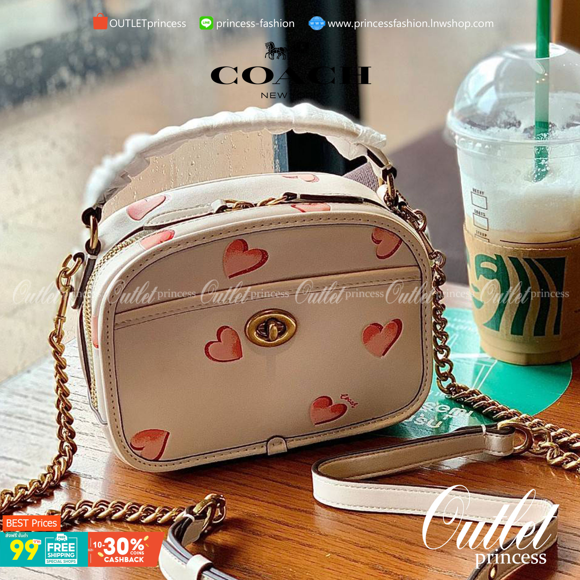 COACH LUNCHBOX TOP HANDLE WITH HEART PRINT ((C3920)) พร้อมส่งความน่ารักที่ไทย ตามมาติดๆค่ะ!! กระเป๋าสะพายข้างหรือแบบหิ้วออกงานเกร๋ๆได้เลยค่ะ หนังแท้อย่างดีสวยงามมากค่ะ ❤️จุดเด่นของรุ่นคือปริ้นลายหัวใจแบบ3D ทั้งใบ