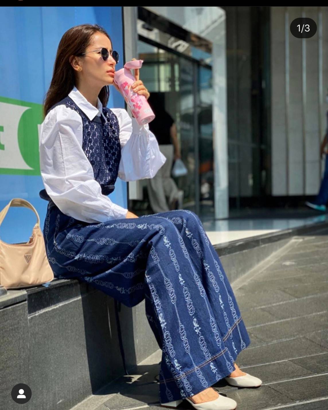 พรีเมี่ยมกิ๊ฟแท้ 100% 】สีใหม่พร้อมส่งที่นี่ที่เดียว Prada nylon mini shoulder bag กระเป๋าถือหรือสะพายไหล่ size mini