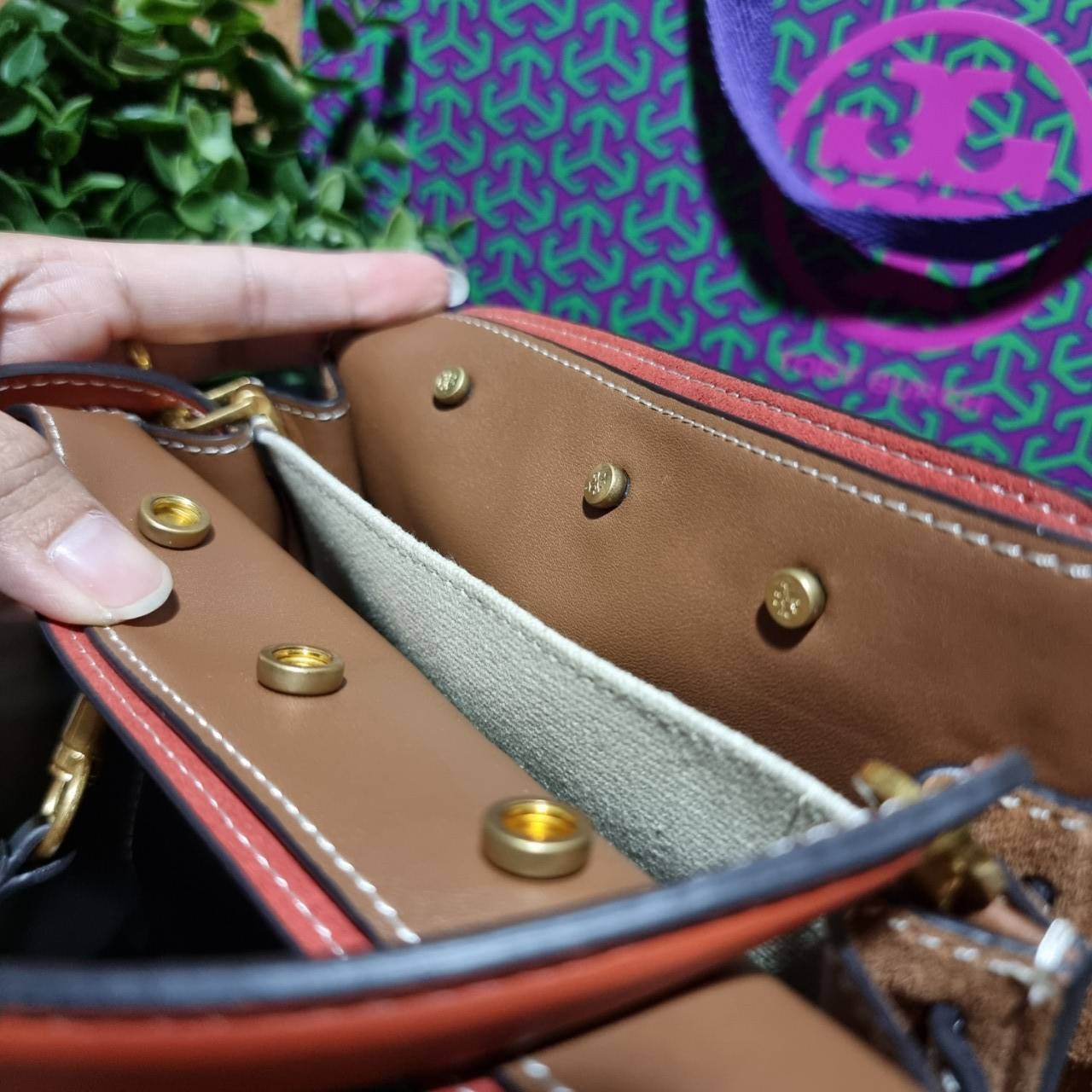 ของแท้ 💯% TORY BURCH LEE RADZIWILL PETITE DOUBLE BAG (BLACK)