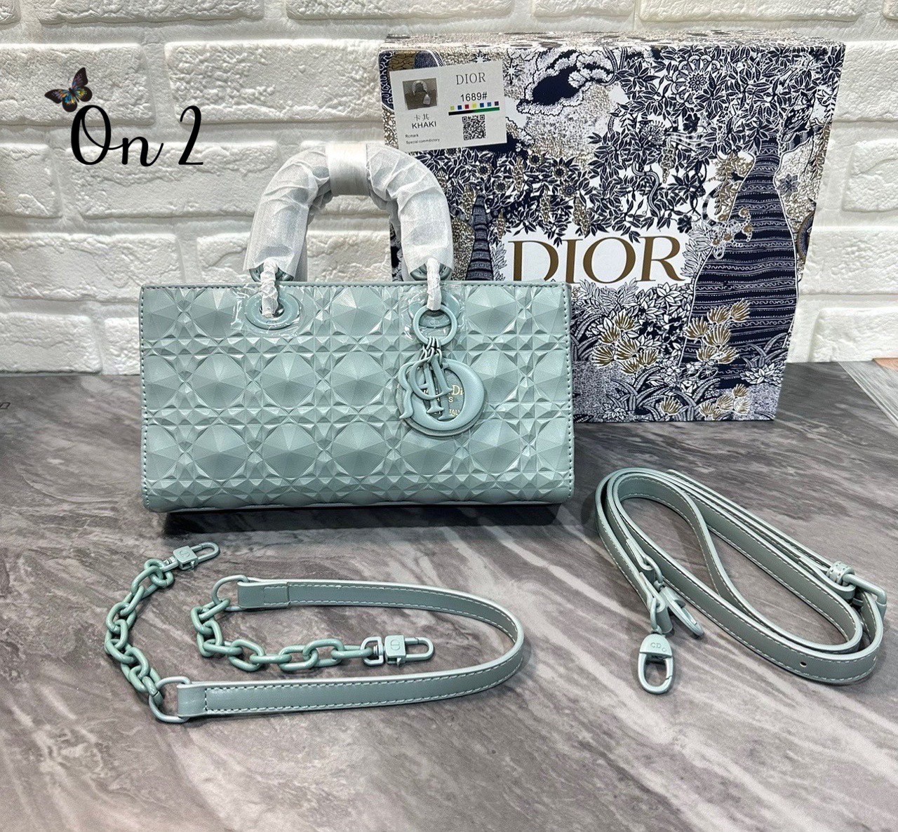DIOR LADY D-JOY BAG Cannage Calfskin with Diamond Motif 10" คือราชนิกุลมากแม่ความเลดี้ ดิออร์ที่เกินต้าน งานชนช้อปปังสุด ถือสลับแท้ไม่โป๊ะ