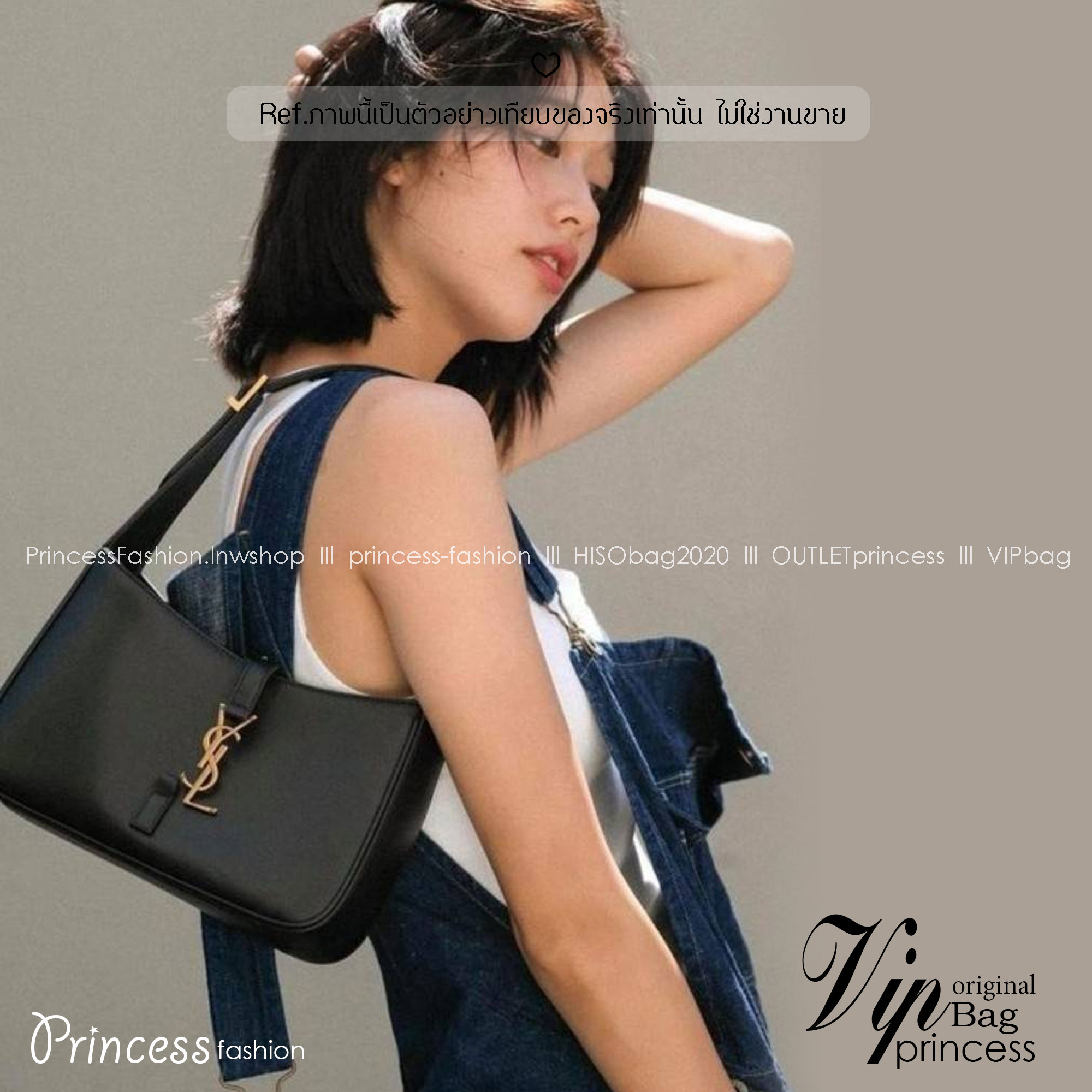 YSL LE 5 À 7 in smooth leather bag / YSL Le 5A7 Hobo Bag กระเป๋าสะพายไหล่ทรงโฮโบกระแสแรงดีไม่มีแผ่ว ใช้งานง่าย สวย เรียบหรู ดูแพงที่แท้ทรู เป็นรุ่นที่สาวๆ ควรมีติดตู้ไว้ รับรองว่าปังมากๆ