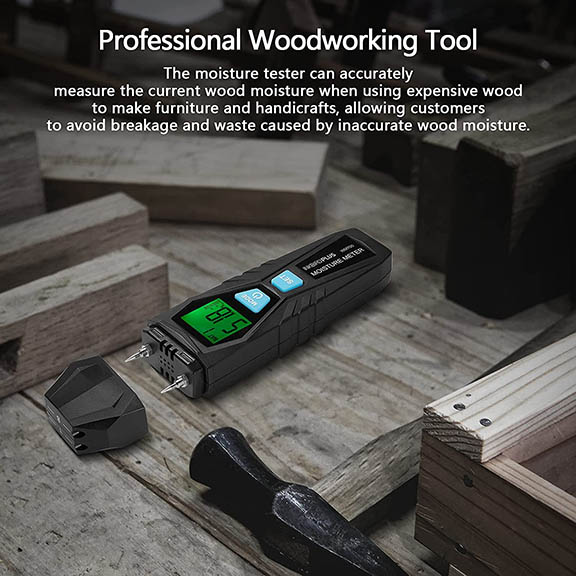 เครื่องวัดความชื้นพื้นคอนกรีต ผนังบ้าน ไม้ ตรวจหาความชื้น ยี่ห้อ Inkbirdplus