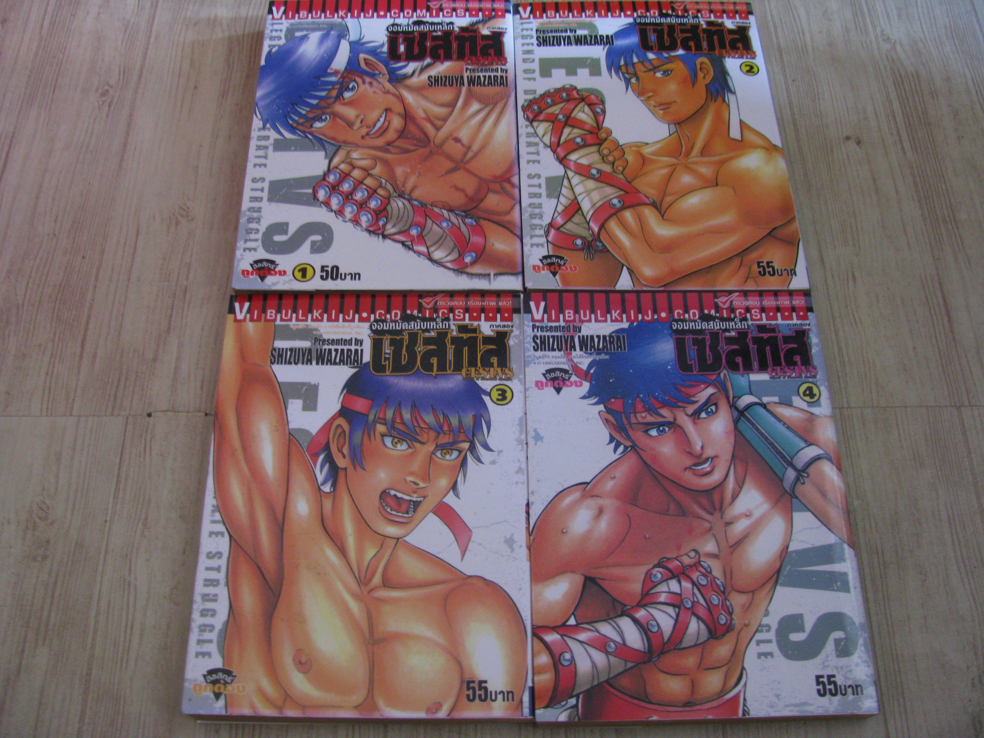 CESTUS จอมหมัดสนับเหล็กเซสทัส ภาค 2 ชุด เล่ม 1-4 Shizuya Wazarai เขียน