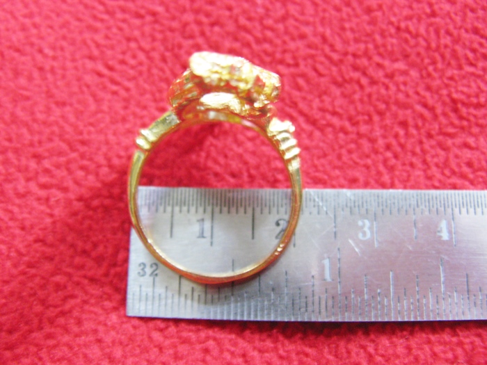 สินค้าหมดค่ะ แหวนพญานาคทองเหลืองพลอย7สี เสริมดวงบารมี แบบ4ค่ะ