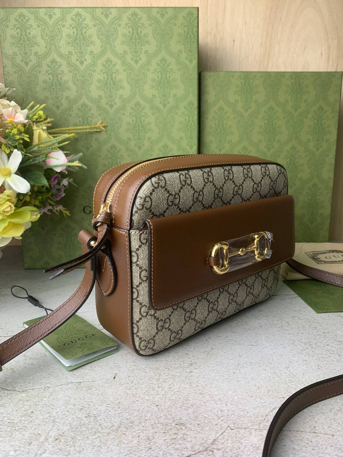 หนังแท้ GUCCI Horsebit 1955 small shoulder bag พร้อมส่งที่ไทย หนังเกรดเทพดีสุด ภาพสินค้าถ่ายจากงานขายจริงค่ะ