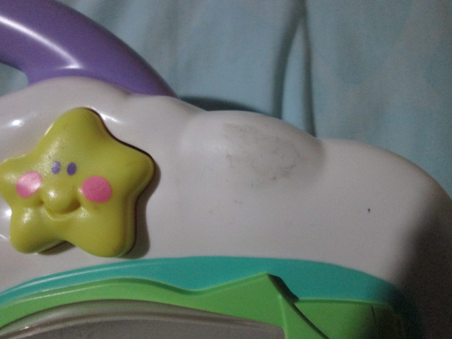 Hasbro Playskool 2003 Glow Worm Musical Lighted Crib Toy ของเล่นมือสอง