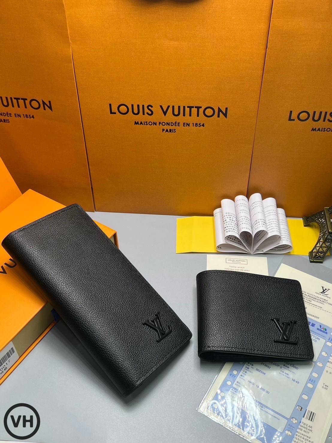 ORI หนังแท้ | LV Long Wallet / LV Multiple Aerogram กระเป๋าสตางค์ใบยาว กระเป๋าสตางค์ผู้ชาย