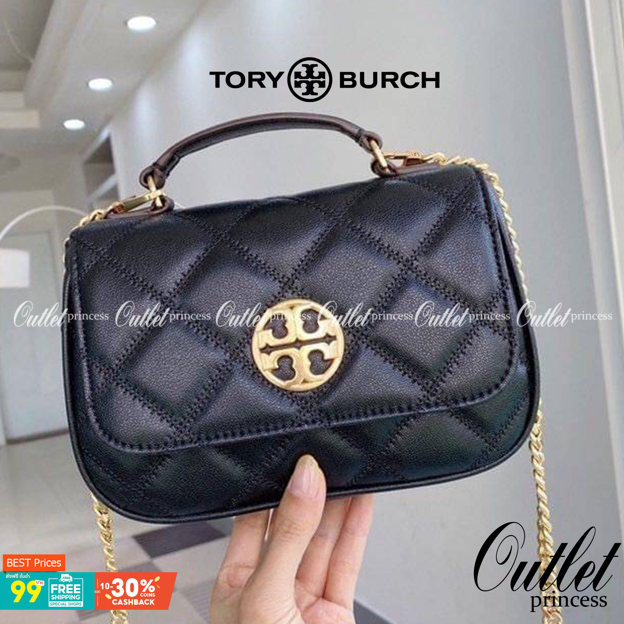 Tory Burch Willa Mini Top Handle Bag พร้อมส่งที่ไทย ใบจริงคือสวยสุดดไปเลยค่าา! กระเป๋าสะพายข้างหรือหิ้วก็เก๋ไปอีกเลยค่ะ! หนังแท้อย่างดี ลายนวมนิ่มมือดีมากค่ะ ด้านหน้ามีอะไหล่โลโก้แบรนด์ เปิดปิดกระเป๋าแบบกระดุมแม่เหล็ก ภายในสามารถใส่กระเป๋าเงินใบกลางได้;มื