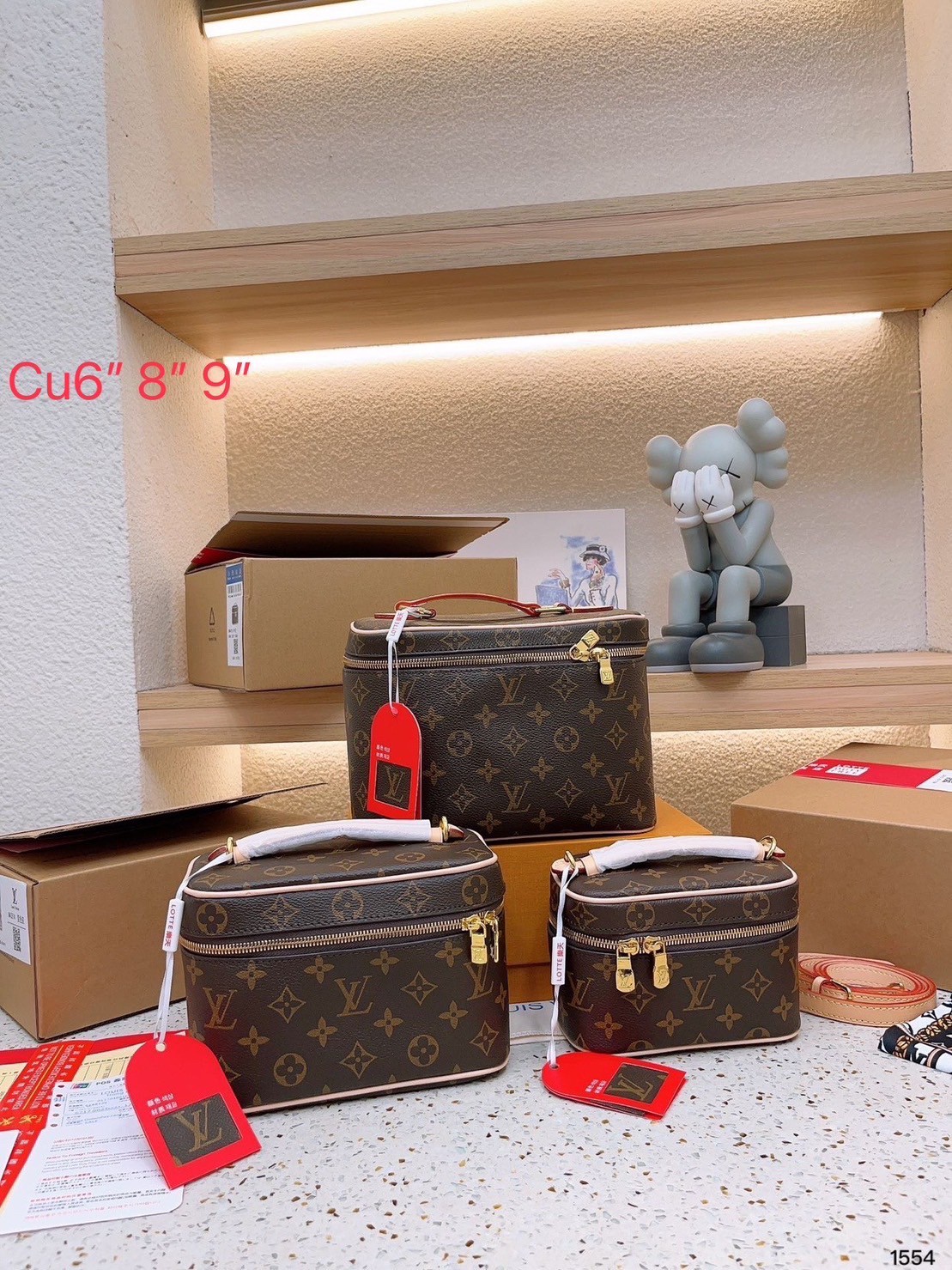 LV Nice Mini Toiletry Pouch / LV Nice Vanity / LV Nice BB Toiletry Pouch Monogram Canvas Bag พร้อมส่ง 3 ไซส์ Rare item กระเป๋าใส่เครื่องสำอางค์งานแบรนด์หรู ครบไซส์ มีสายยาวให้สะพายข้างได้ ในขนาด 6" และ 8" สายถอดได้ งานสวยตามรูปค่ะ