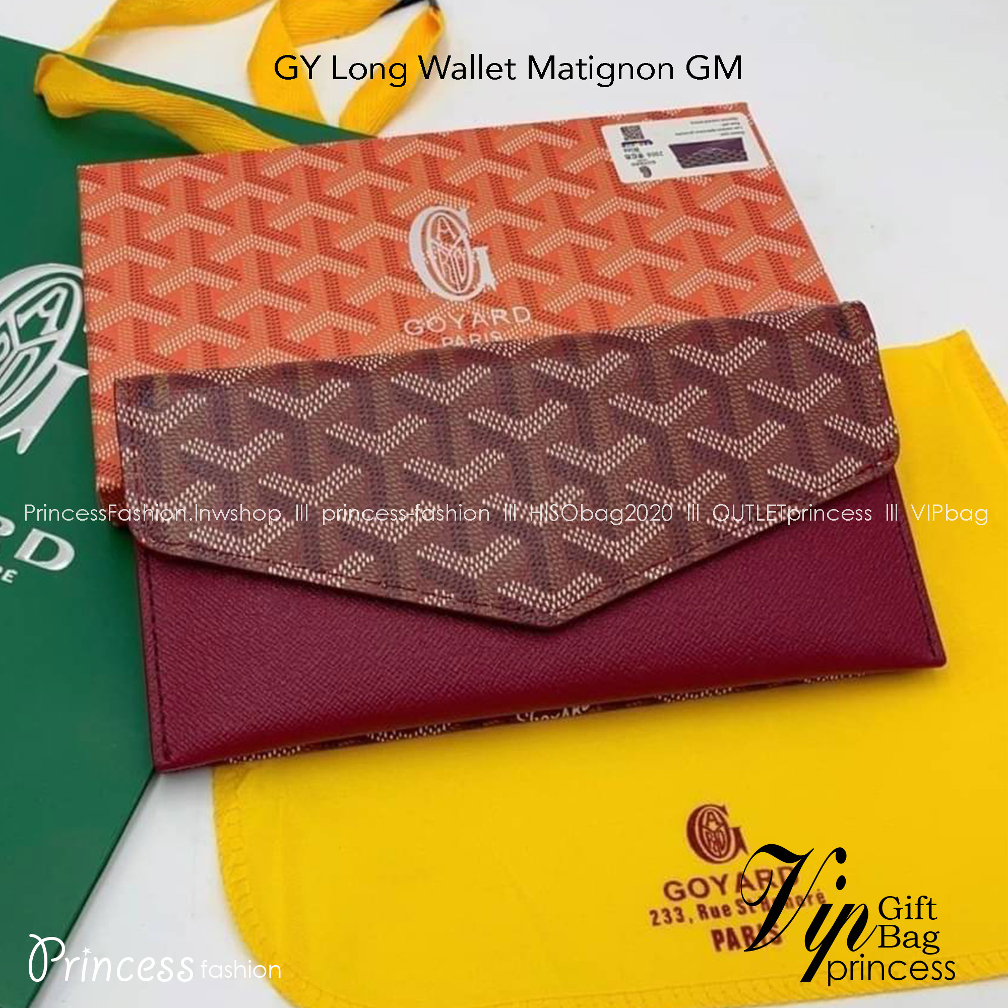 GOYARD Long Wallet Matignon GM กระเป๋าสตางค์ใบยาว พร้อมกล่อง งานสวยหรูน่าใช้ อีกรุ่นที่ยอดขายไม่เคยตก 🤑🤑 ใบจริงดูผู้ดี ดูแพง!!
