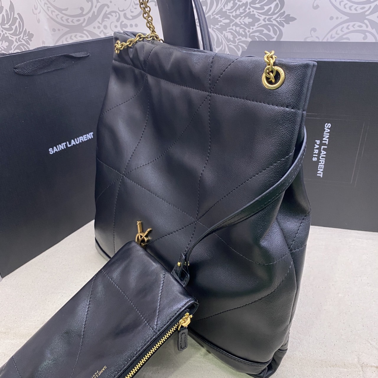 YSL JAMIE 4.3 POCHON / YSL TOTE BAG กระเป๋าสะพายทรงโท้ท รุ่นใหม่ งานหนังเต็มใบจุของได้เยอะ เกรดออริ 1:1 ใช้งานต่างประเทศได้