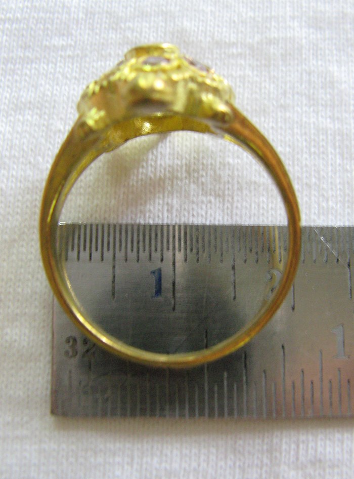 แหวนเต่าพลอยสีม่วง(เดือนกุมภาพันธ์) เสริมสิริมงคล อายุยืนค่ะ