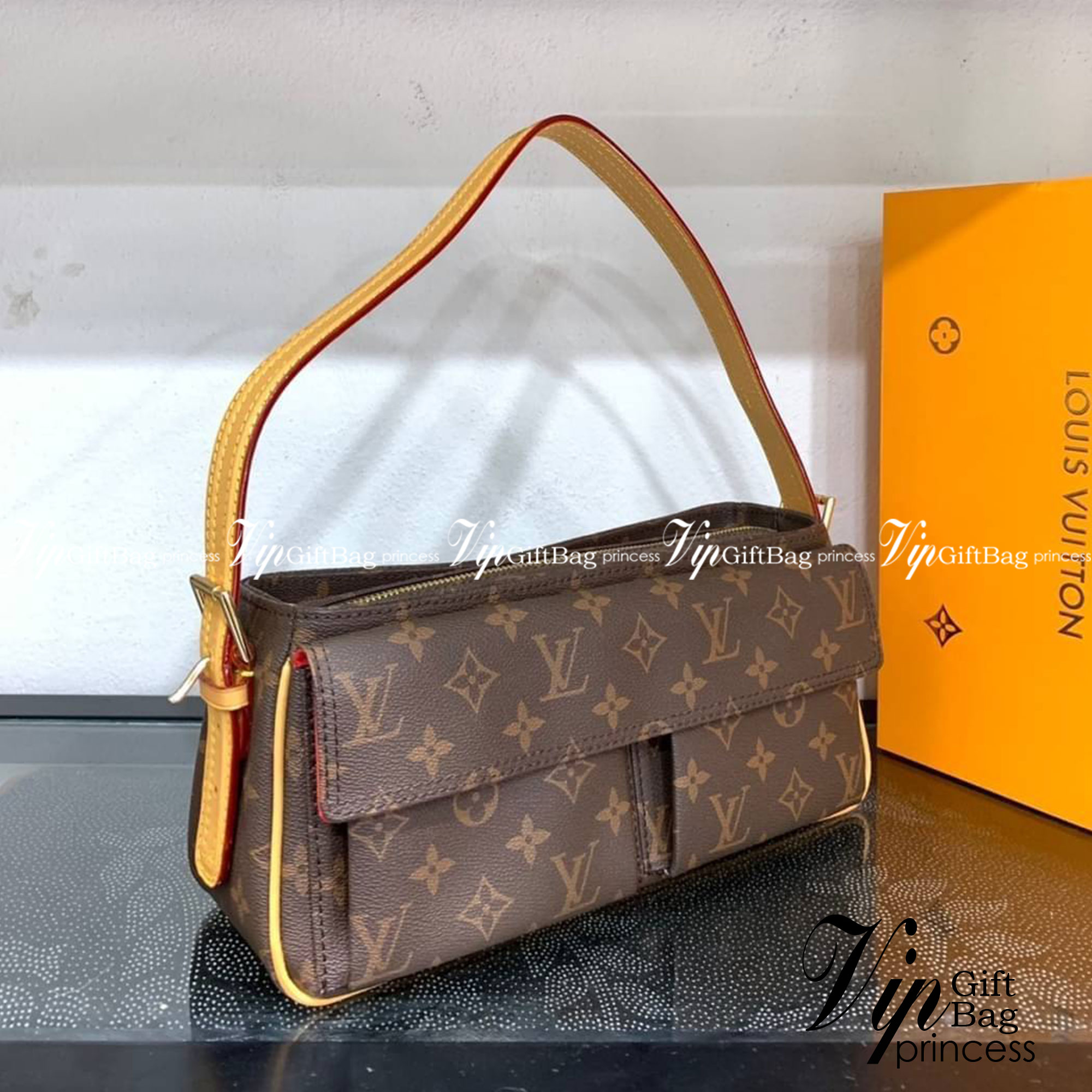 LV VIBA CITE MM Monogram เกรดออริจินอล กระเป๋าสะพายไหล่งานแบรนด์ รุ่นวินเทจ เป๊ะ ปัง ปั้มทุกจุด สวยหรูดูแพง ตามแบบฉบับแบรนด์ ภาพถ่ายจากงานขายจริง ใช้งานต่างประเทศได้