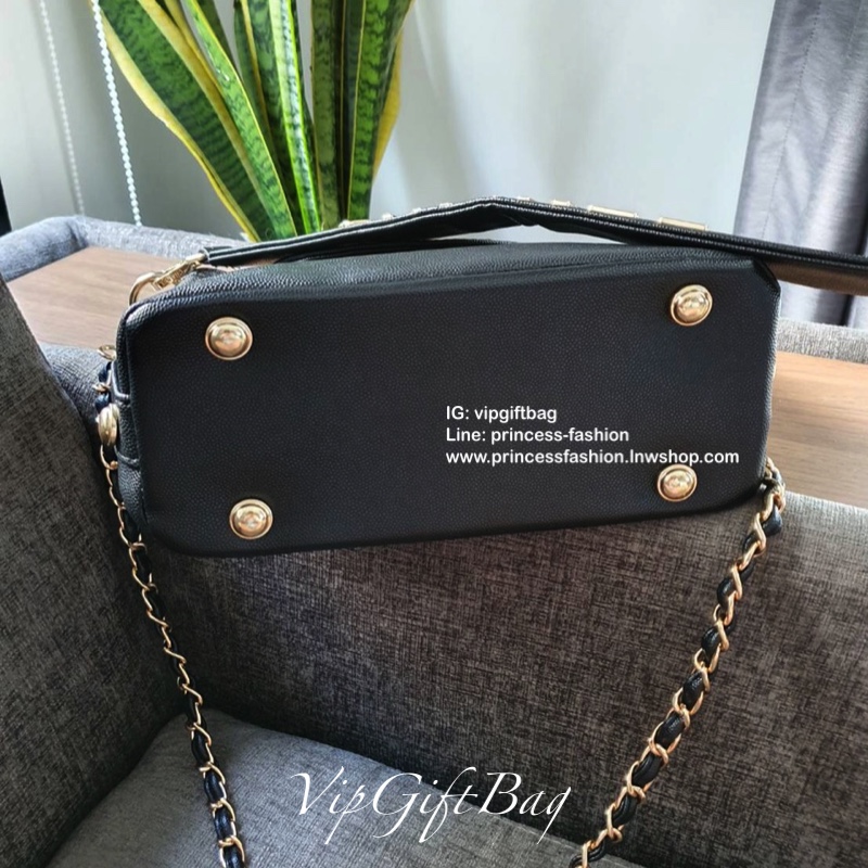 Chanel quilted Logo Strap crossbody clutch bag