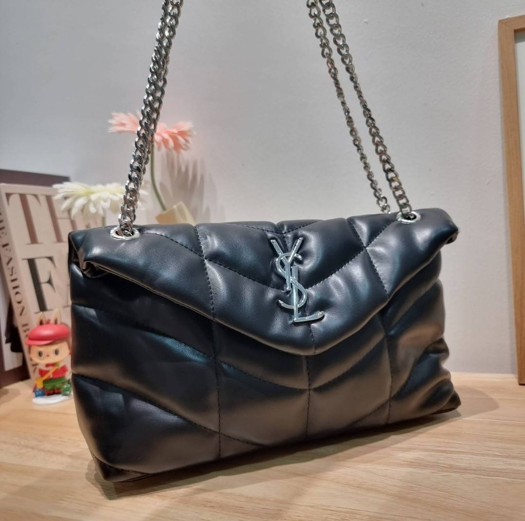 YSL PUFFER SMALL CHAIN BAG IN QUILTED / Yves Saint laurent puffer small chain bag in quilted กระเป๋าสะพายรุ่นยอดนิยม ทรงสวย ใช้ได้บ่อยไม่มีเบื่อ