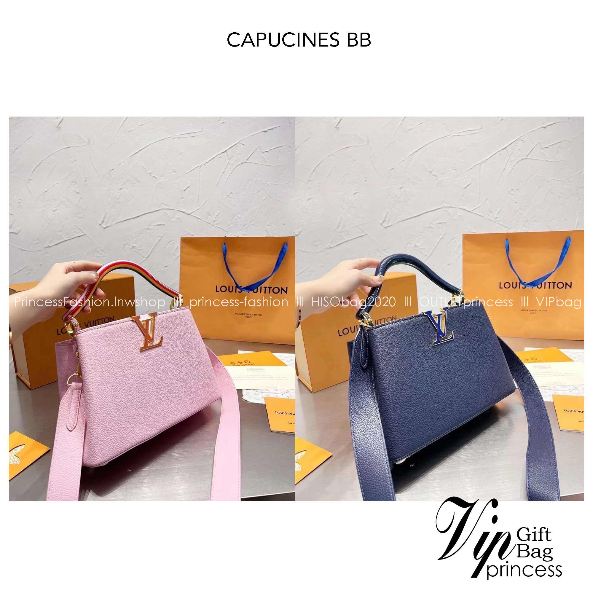 LV CAPUCINES BB top handle ที่สุดของความสวยในราคาเบาๆ กระเป๋าถือสุดหรู ดีไซน์ทรงคลาสสิค ดีงามม้ากกกก!! มาพร้อมหูจับในตัว ด้วยรูปทรงวินเทจ พร้อมส่งครบ box set ในราคาที่คุ้มที่สุด จัดเถอะค่า ยืนยันว่าสวยคุ้ม!!