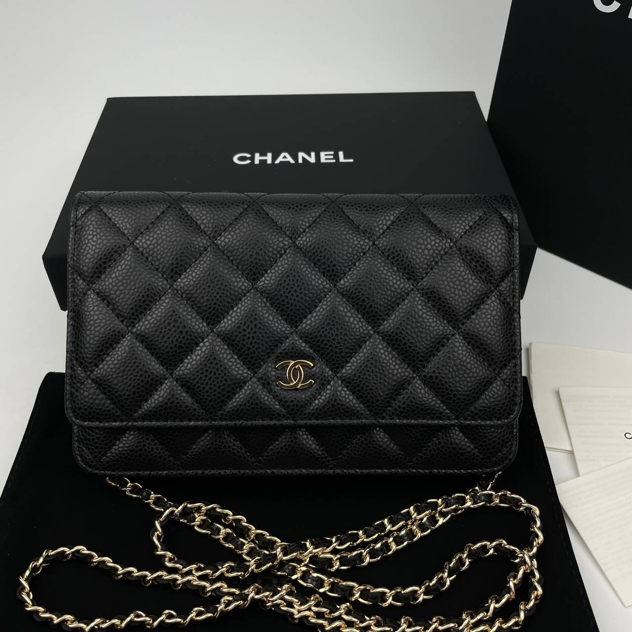 Chanel Wallet On Chain รุ่น Micro chip *หนังคาเวียร์* เกรดท็อปออริจินอล 1:1 สลับแท้ เกรดขายดีสุด งานสวยเป๊ะปัง ทรงสวยตรงปก ไม่ผิดหวัง ใช้งานต่างประเทศได้ ภาพถ่ายจากงานขายจริง