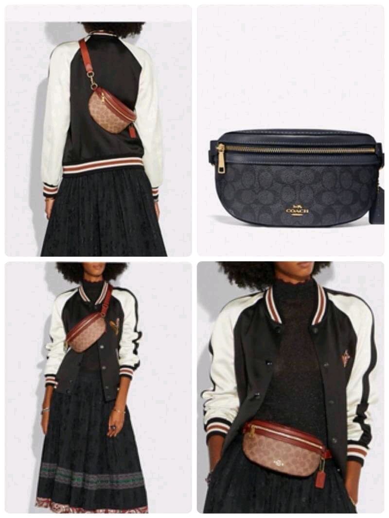 LIMITED EDITION !! COACH BELT BAG IN SIGNATURE WITH REXY BY GUANG YU กลับมาอีกครั้งกับ Coach X Disney สวยงามมากๆค่ะ คาดอก คาดเอวได้ ลาย C ตัดขอบหนังเรียบ มีช่องซิปทั้งหน้า//หลัง ใส่มือถือได้ทุกรุ่น;พาสปอร์ตได้ ;กระเป๋าเงินใบกลางได้;อื่นๆจำเป็นได้ครบค่ะ.