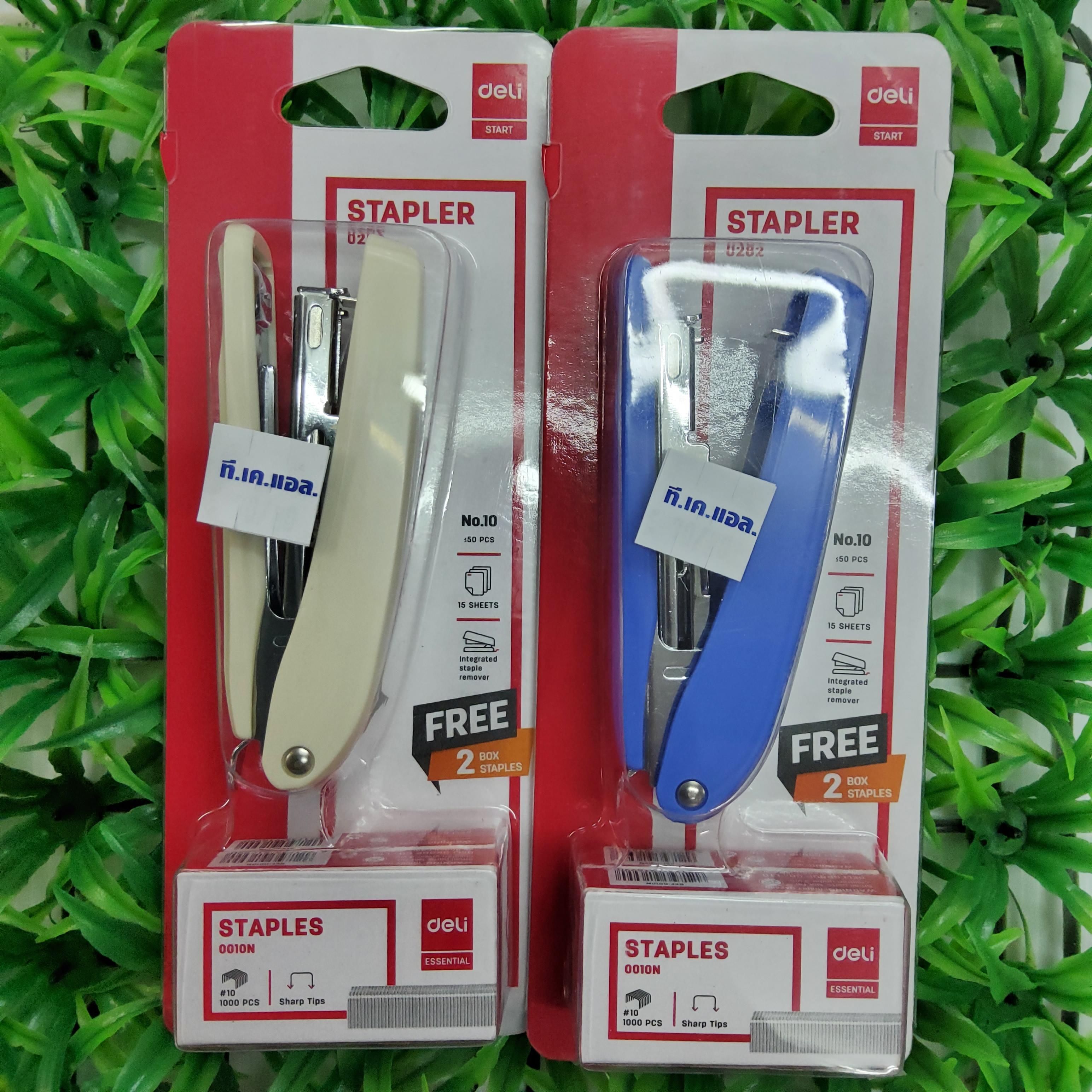 เครื่องเย็บกระดาษ DELI 0282 ใช้กับลวดเย็บ#10