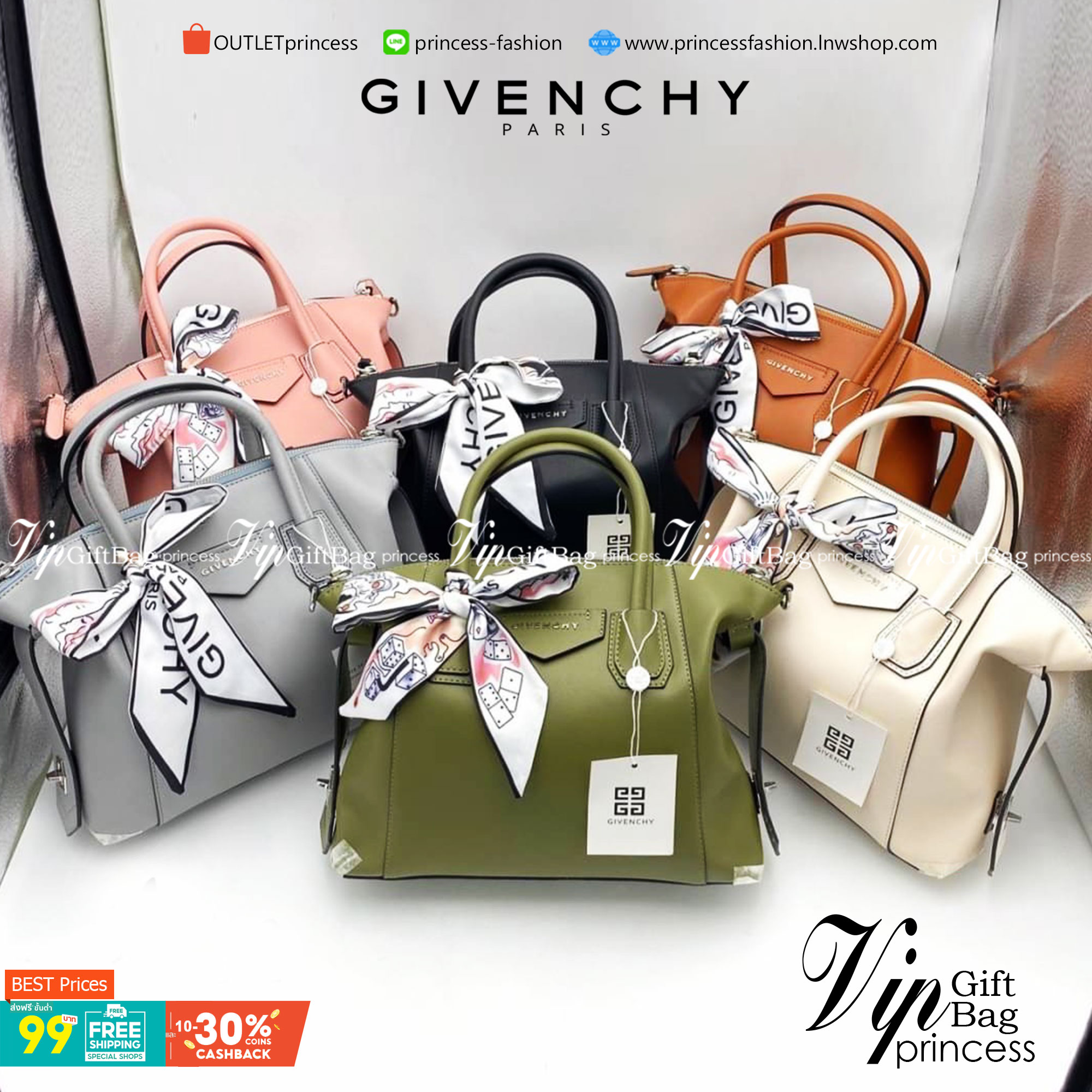 GIVENCHY Antigona Soft leather tote bag ฟรีผ้าผูก!! กระเป๋าสะพายข้าง ทรงสวยมากค่ะ มี 2 ขนาด รุ่นยอดนิยมดาราเซเลปใช้กันเพียบ งานจริงสวยหรูดูแพงมากนะค้าา ราคานี้คุ้มที่สุด มีมารอบนี้ 6 สี 2 ขนาด เลือกให้ปังไปเลยค่าาา