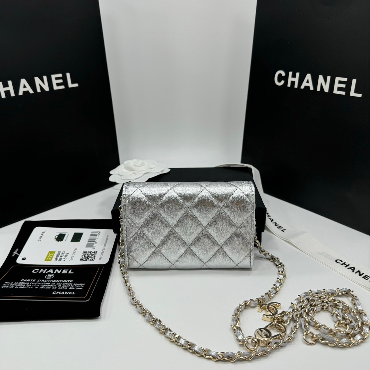CHANEL mini wallet on chain crossbody กระเป๋าสตางค์พร้อมสายสะพายไซส์มินิ เกรดออริ 1:1 ใช้งานต่างประเทศได้ ภาพถ่ายจากงานขายจริง