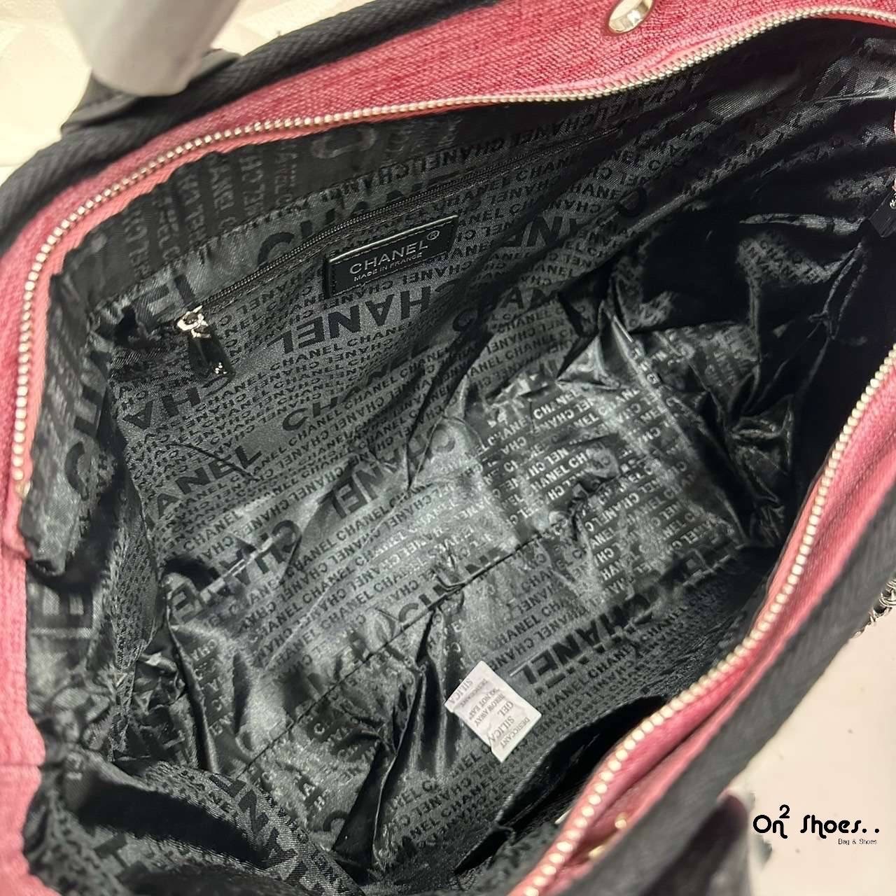 CHANEL Maxi Shopping Bag / Chanel tote bag 15" กระเป๋าทรงโท้ทใบใหญ่กระเป๋าผ้าแคนวาส งานสกรีนสวยหรูใบใหญ่สไตล์เซเลปค่ะ