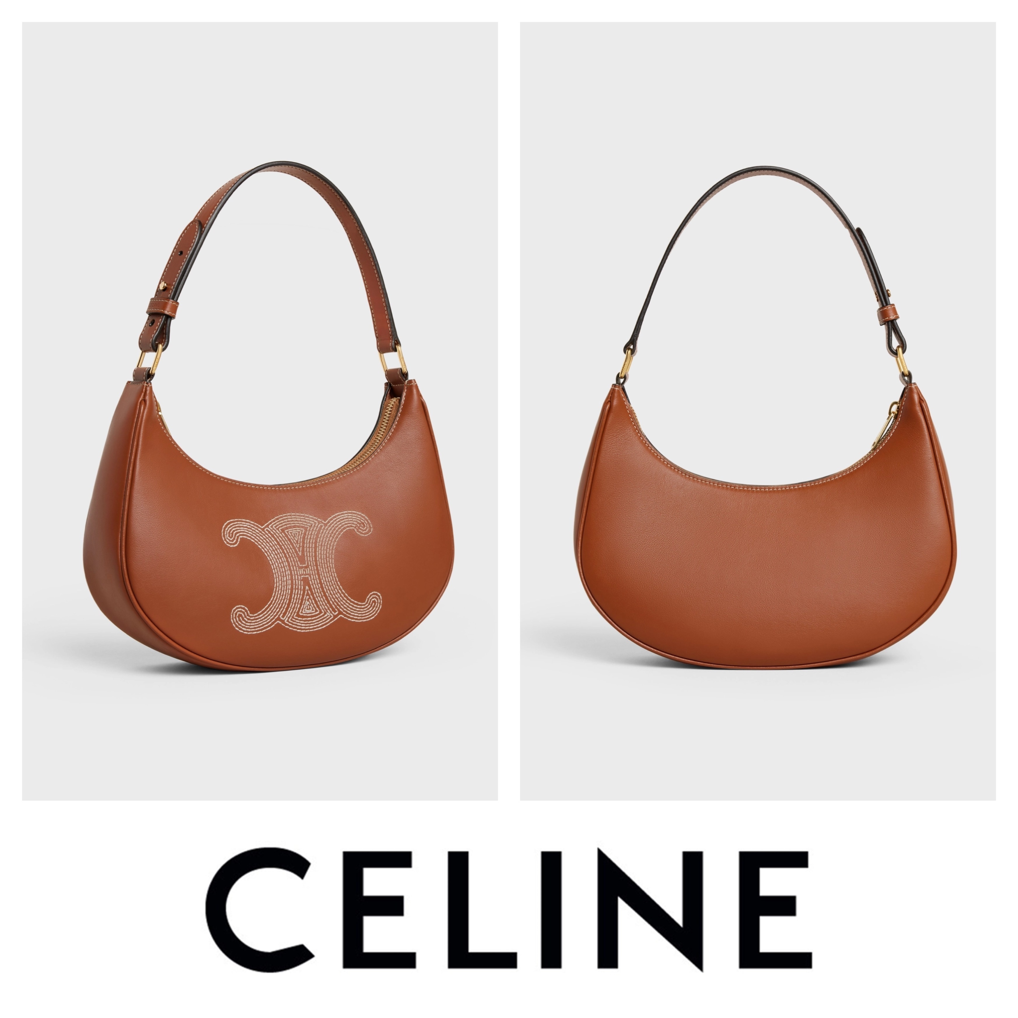 CELINE Ava Bag in Smooth Calfskin with Triomphe Embroidery กระเป๋าคล้องไหล่ซีลีนรุ่นใหม่ โลโก้งานปัก เรียบหรูและคลาสสิกมากๆ เข้ากับการแต่งตัวหลายสไตล์ ใช้ได้ทั้งกลางวันและกลางคืน หากสาว ๆ คนไหนที่กำลังมองหากระเป๋าสะพายไหล่ใบเล็กและ Practical เราขอแนะนำรุ่