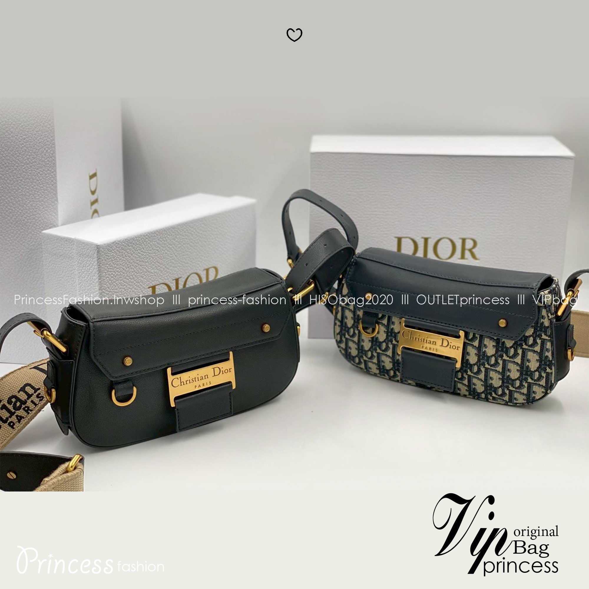 ORI หนังแท้ | DIOR Small Streetchic Bag Black Vintage Smooth Leather กระเป๋าสะพายนิยามใหม่ของดีไซน์อันเป็นเอกลักษณ์ ฝาพับแบบแม่เหล็กสีทองโบราณสลักลาย Christian Dior Paris และห่วง D-ring ทันสมัย