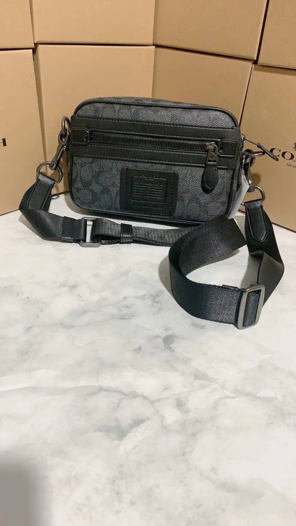 Coach Academy Crossbody In Signature Canvas