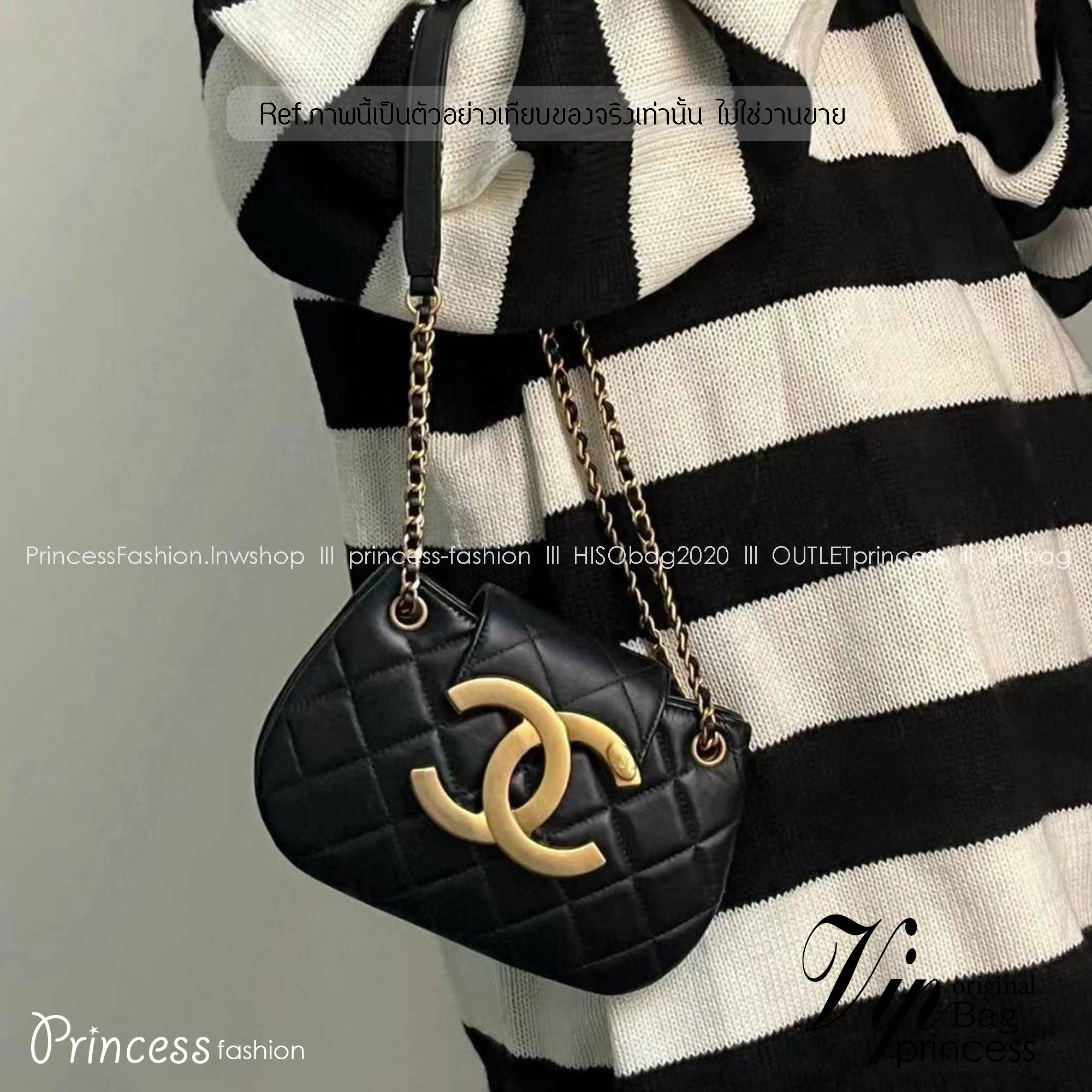 Chanel 24C bag / CHANEL WITH CHAIN / CHANEL Casual Style กระเป๋าสะพายหนังนิ่มลื่นเงาสวย Plain Leather Party Style Office Style เกรดออริ ใช้งานต่างประเทศได้