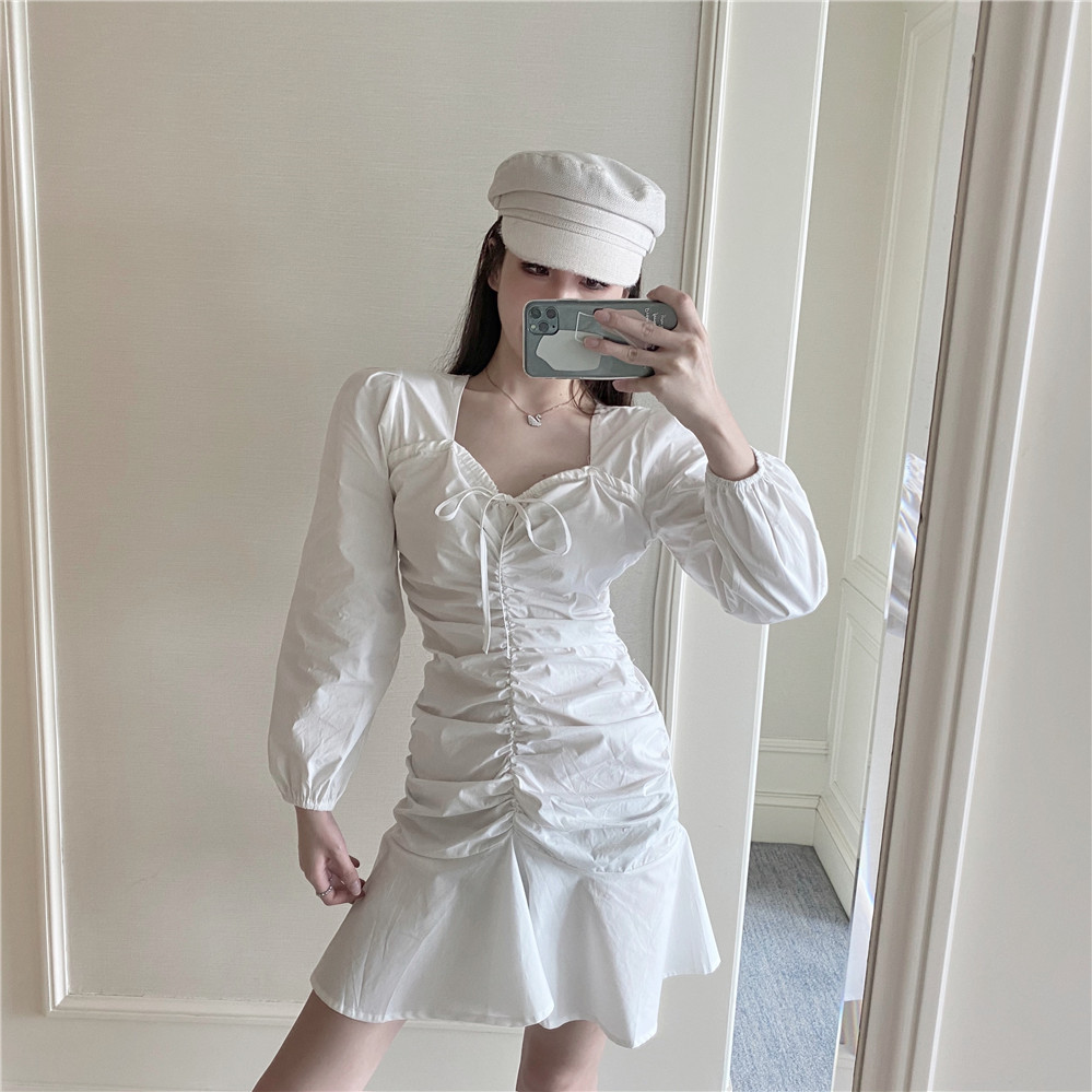 พร้อมส่ง ⭐️ Claire dress เดรสแขนยาว (IN31685)