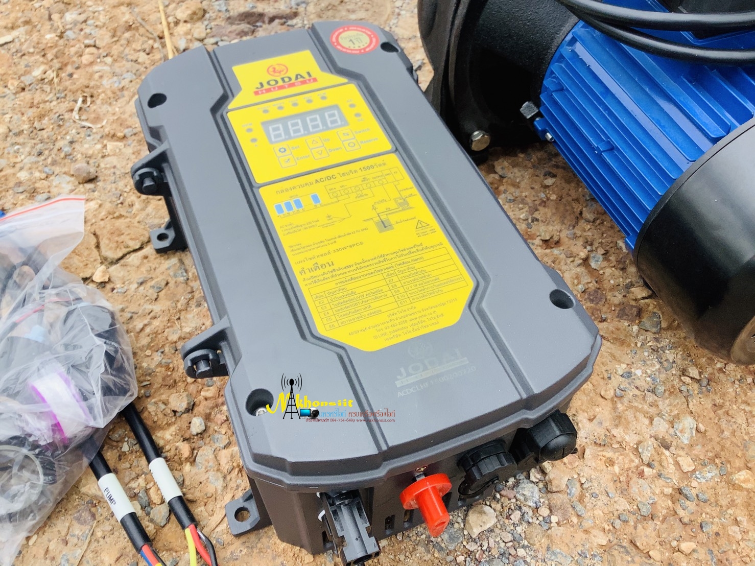 ปั๊มหอยโข่ง JODAI ท่อ 3 x 3 นิ้ว 1500 วัตต์ AC/DC HYBRID รุ่น LHF45/17-192/1500-H