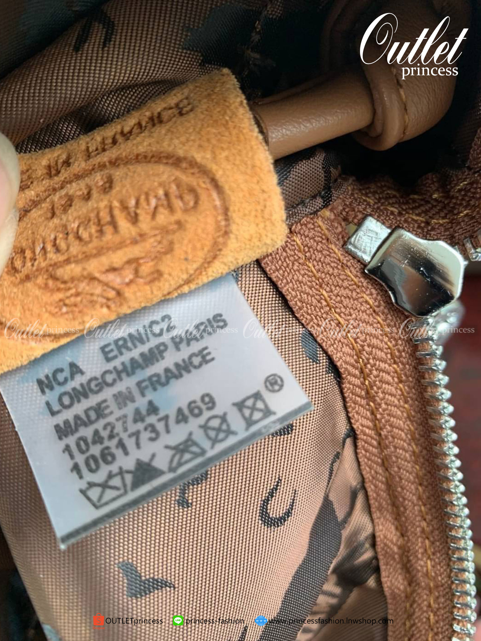 💕 Longchamp Le Pliage Cuir Crossbody Bag