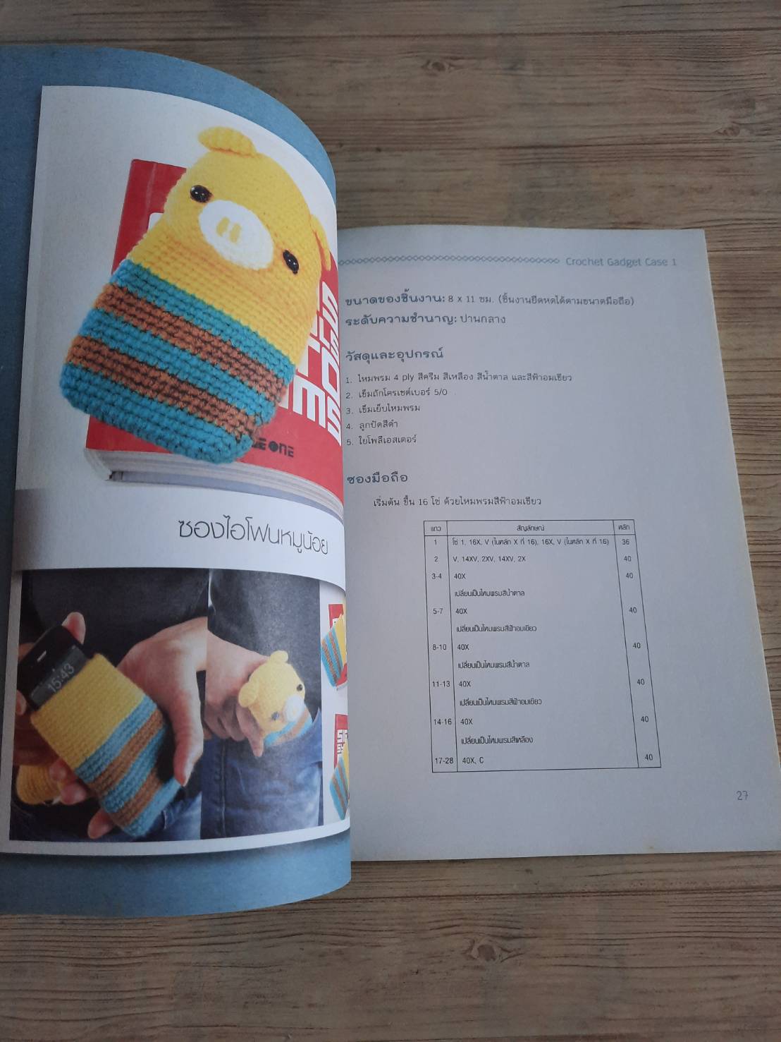 ซองมือถือเก๋ ๆ ถักเองได้ง่าย ๆ ด้วยโครเชต์ เล่ม 1 โดย รัชดา ซึ้งสุนทร