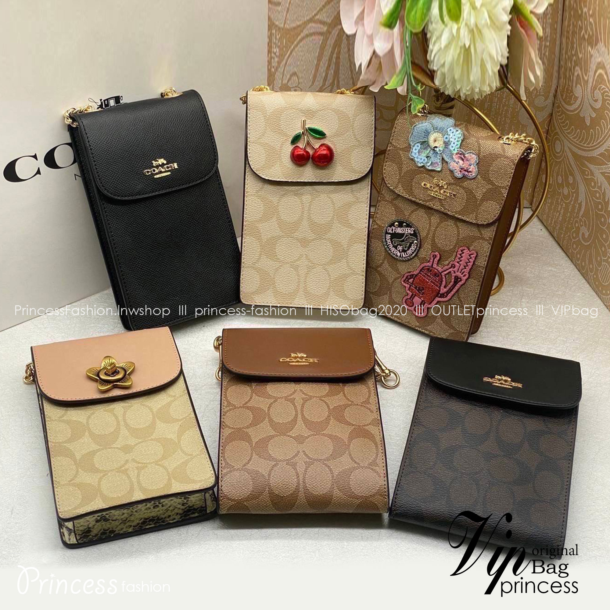 COACH RACHEL PHONE CROSSBODY IN SIGNATURE CANVAS พร้อมส่ง กระเป๋าสะพาย case phone ต้องมา ให้คุณพกพา gadget ล้ำไปได้ทุกที่ ใส่โทรศัพท์มือถือได้ทุกรุ่น ดีไซน์ใหญ่กว่าเดิม