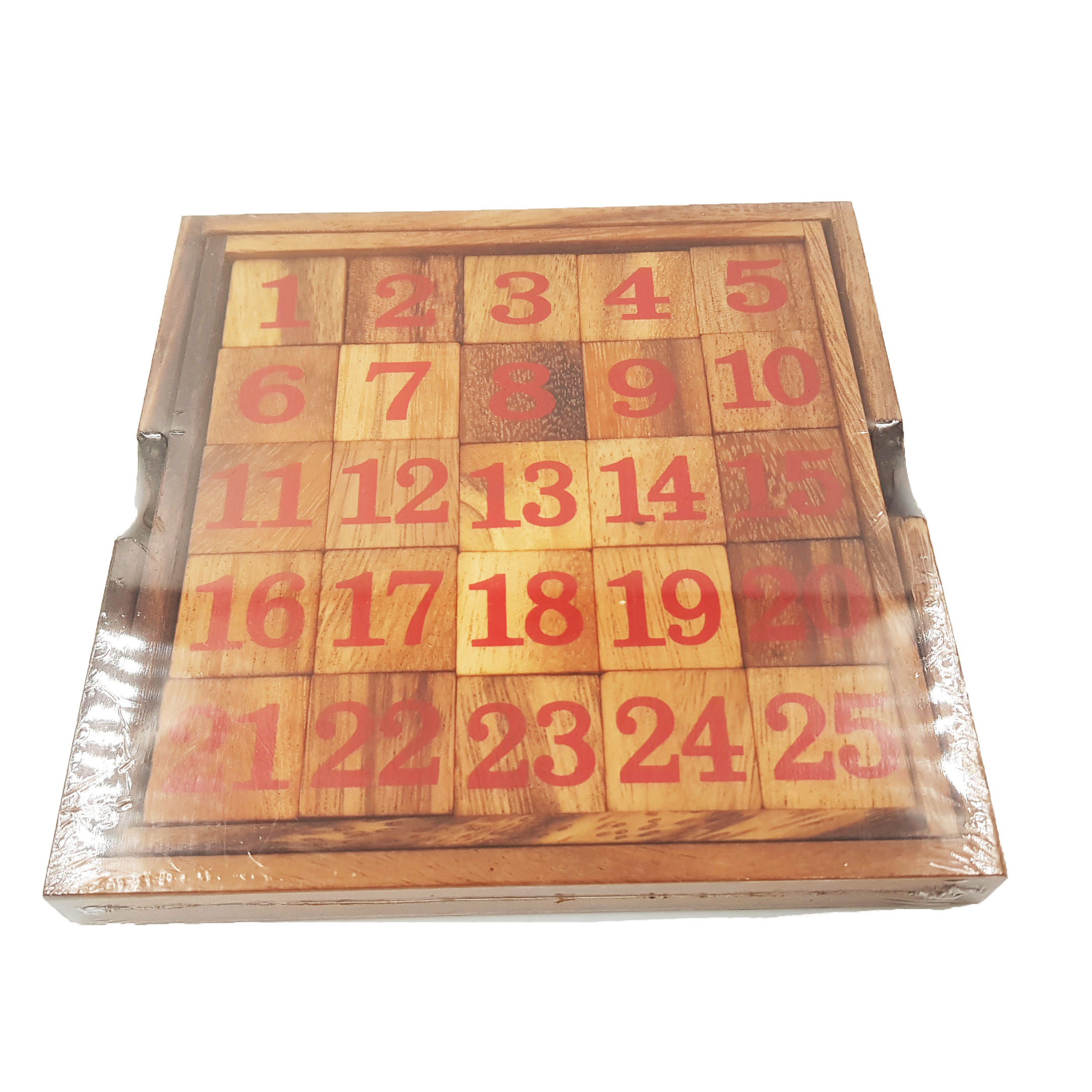 เกมแก้ปริศนาเลื่อนตัวเลขไม้ บล็อกตัวต่อไม้ เกมขยับตัวเลขไม้