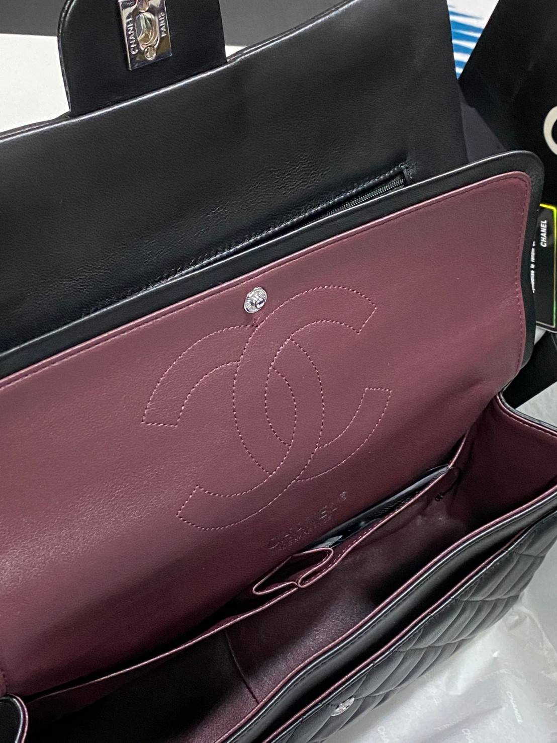 CHANEL LARGE CLASSIC JUMBO HANDBAG 30cm พร้อมส่งที่ไทย Lambskin & Grained Calfskin