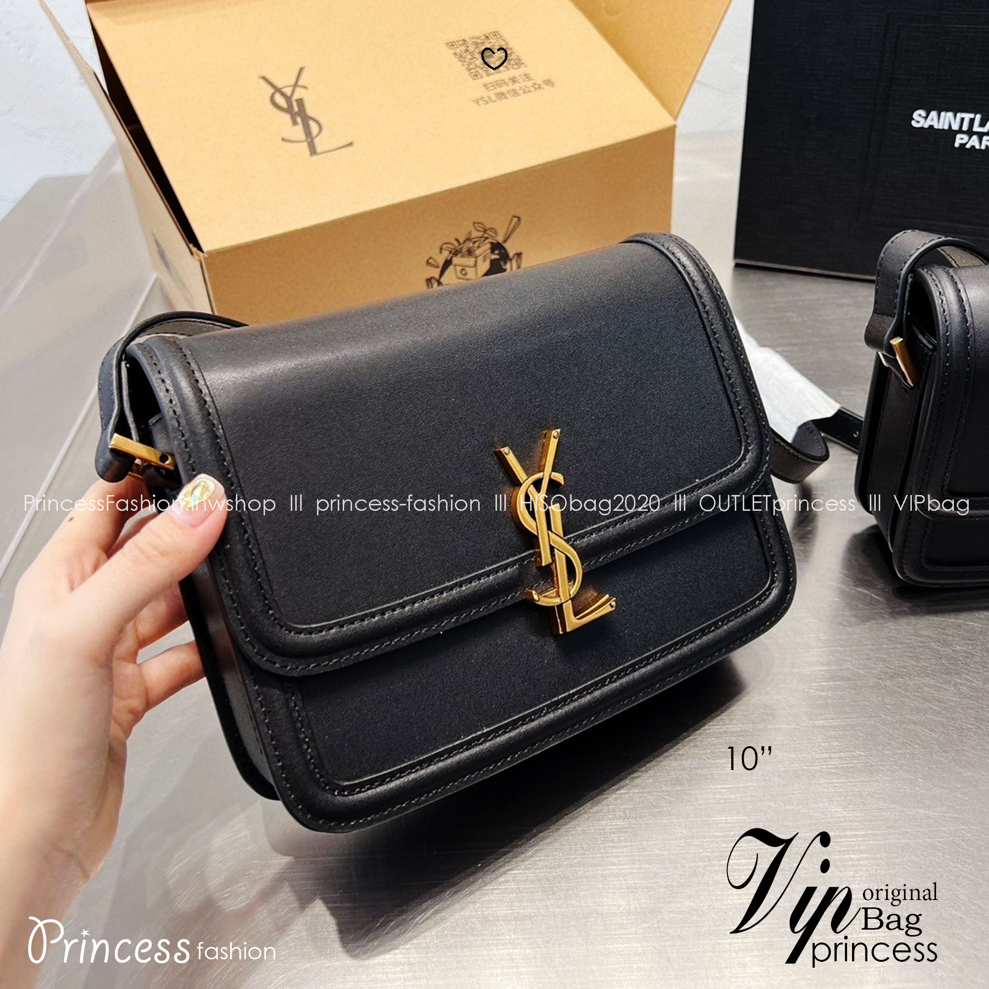 YSL Solferino Bag กระเป๋าสะพายทรงเหลี่ยมรุ่นยอดนิยม ทรงสวยคลาสสิค ใช้ได้บ่อยไม่มีเบื่อ ดีไซน์เรียบหรู ดูแพง