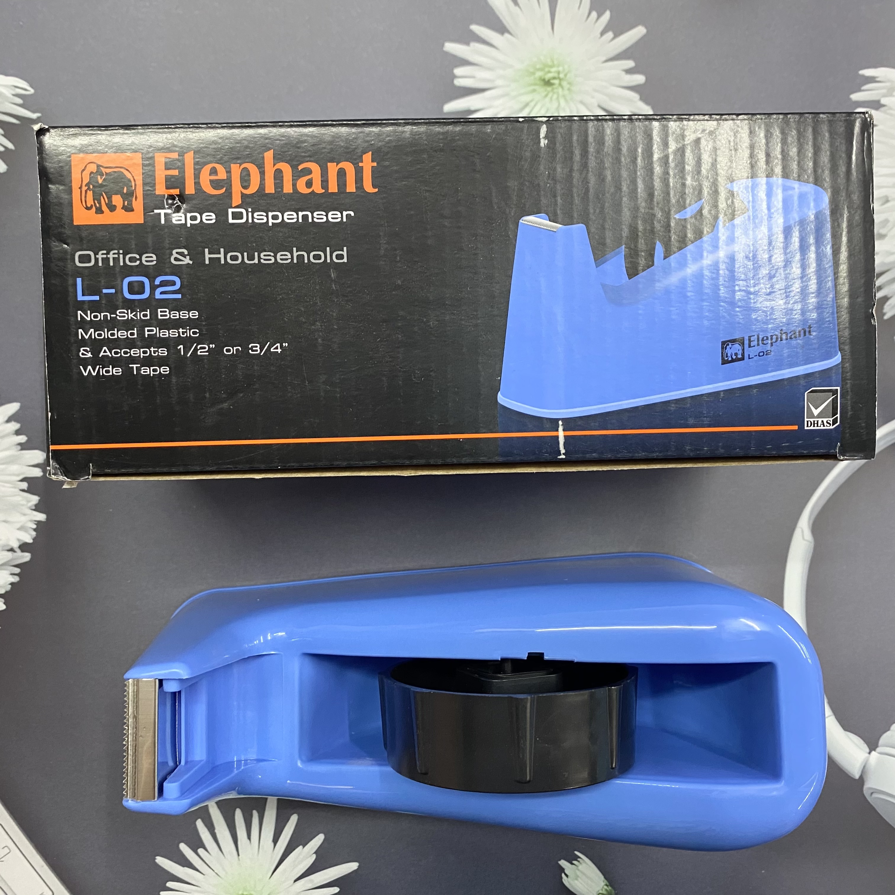 แท่นตัดเทป แกนเล็ก+แกนใหญ่ ตราช้าง #L-02B