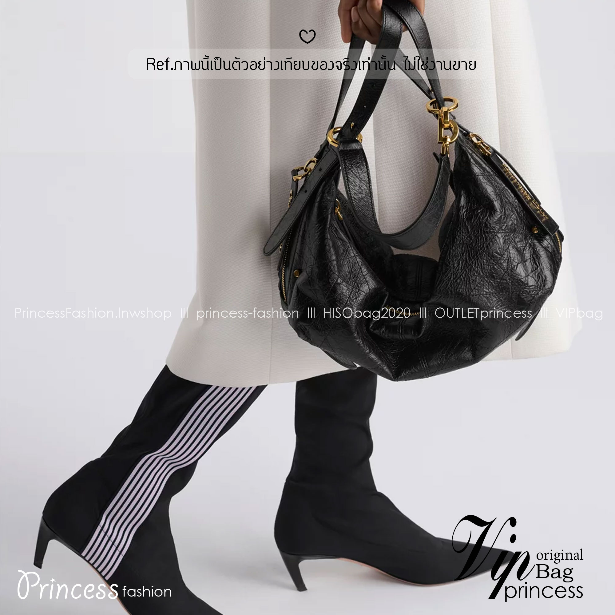 ORI หนังแท้ | DIOR D-Journey Bag กระเป๋าสะพายนิยามใหม่ดีไซน์ทันสมัย โดดเด่นด้วยรูปทรงโฮโบที่มาพร้อมกับดีไซน์ที่นุ่มนวลและทันสมัย พร้อมกับช่องใส่ของแบบติดซิป