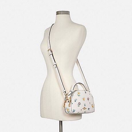 COACH C4252 SERENA SATCHEL WITH WILD MEADOW PRINT อีกหนึ่งคอลเลคชั่นตัวท็อป ที่ขายได้ตลอดปี ดีไซน์ใหม่ล่าสุด สไตล์คุณหนู ลุคหวานๆ กระเป๋าสะพายข้าง สวยอยู่ทรง สะพายขับผิวเป็นที่สุด วัสดุหนัง pepble สัมผัสนิ่ม เปิด-ปิดด้วยซิป 2 ช่องหลัก ภายในเป็นช่องโล่ง เก