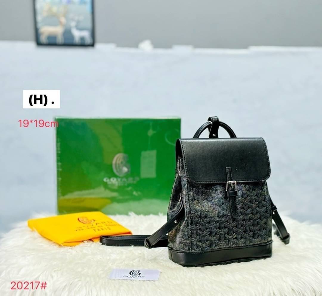 Goyard Alpin Mini Backpack กระเป๋าเป้สะพายหลัง ปรับถือหรือสะพายข้างได้อย่างลงตัว ไซส์มินิ 19cm ขนาดกำลังสวยน่าใช้ ภายในโล่งกว้าง ใส่ของสำคัญได้ ใบนี้คุ้มค่าราคามากๆ ทั้งดีไซน์และฟังก์ชั่นการใช้งาน ตอบโจทย์แน่นอนจ้า