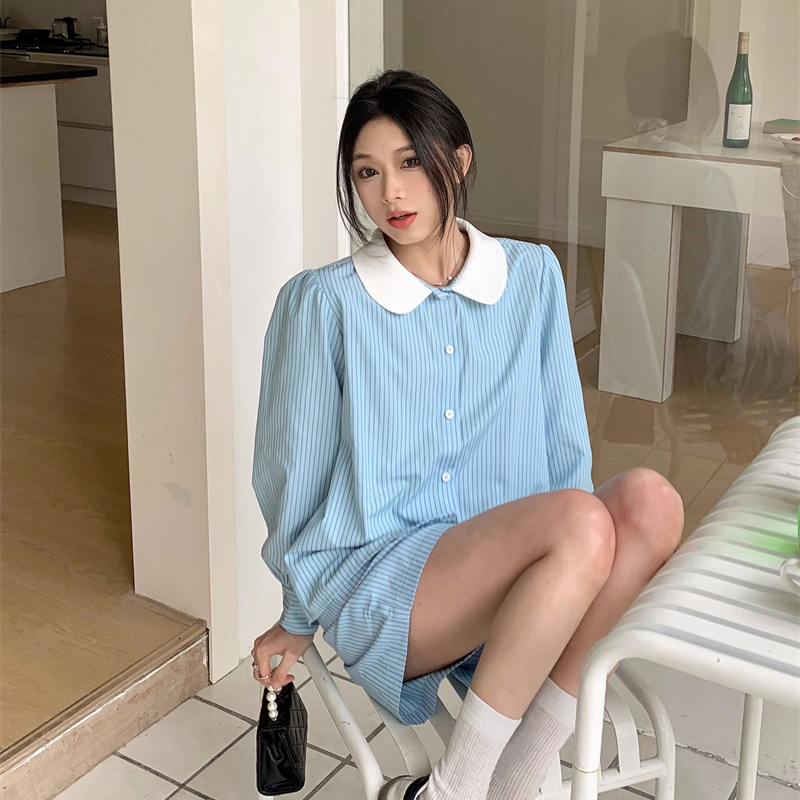 พร้อมส่ง 🧺 Charlotte blouse เซตเสื้อแขนยาวผ้าคอตตอนเนื้อดีใส่สบาย (IN38711)