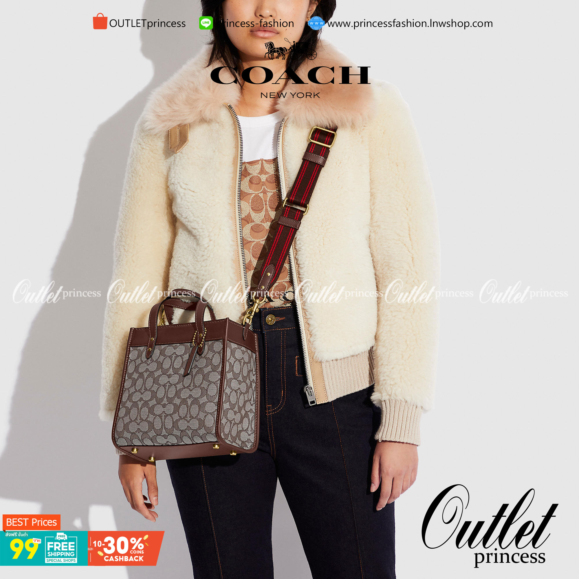 ใบนี้ ช่วยให้ชีวิตง่ายขึ้นเยอะเลย🌈🌺>>COACH FIELD TOTE 22 IN SIGNATURE JACQUARD(COACH C3865) 🍁กระเป๋าถือ สะพาย รุ่น Unisex ใช้ได้ทุกเพศวัย ขนาดเหมาะต่อการใช้งานในแต่ละวันมากๆ //วัสดุ jacquard ลาย signature ตกแต่งดีเทลด้วยหนังแ